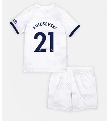 Tottenham Hotspur Dejan Kulusevski #21 Primera Equipación Niños 2023-24 Manga Corta (+ Pantalones cortos)